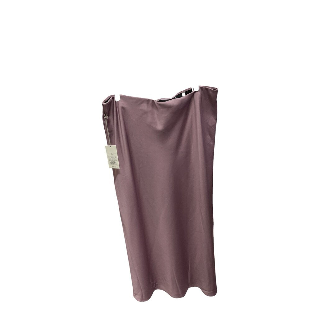 A New Day (XL) Purple Satin Skirt