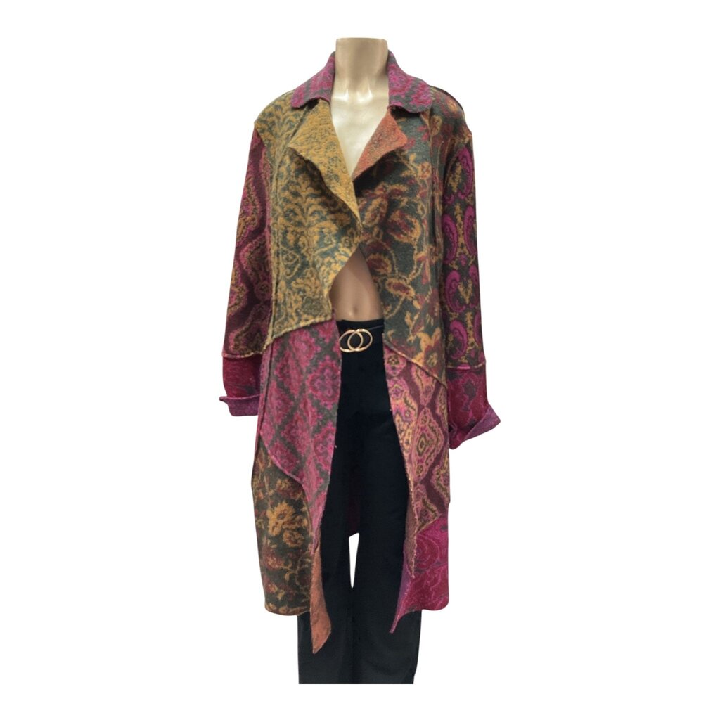 Tandem (38) Magenta and Yellow Sweater Coat