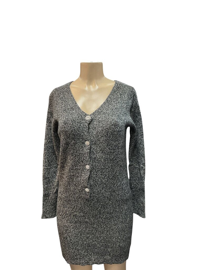Sandro (2) Grey and Black Sweater Long
