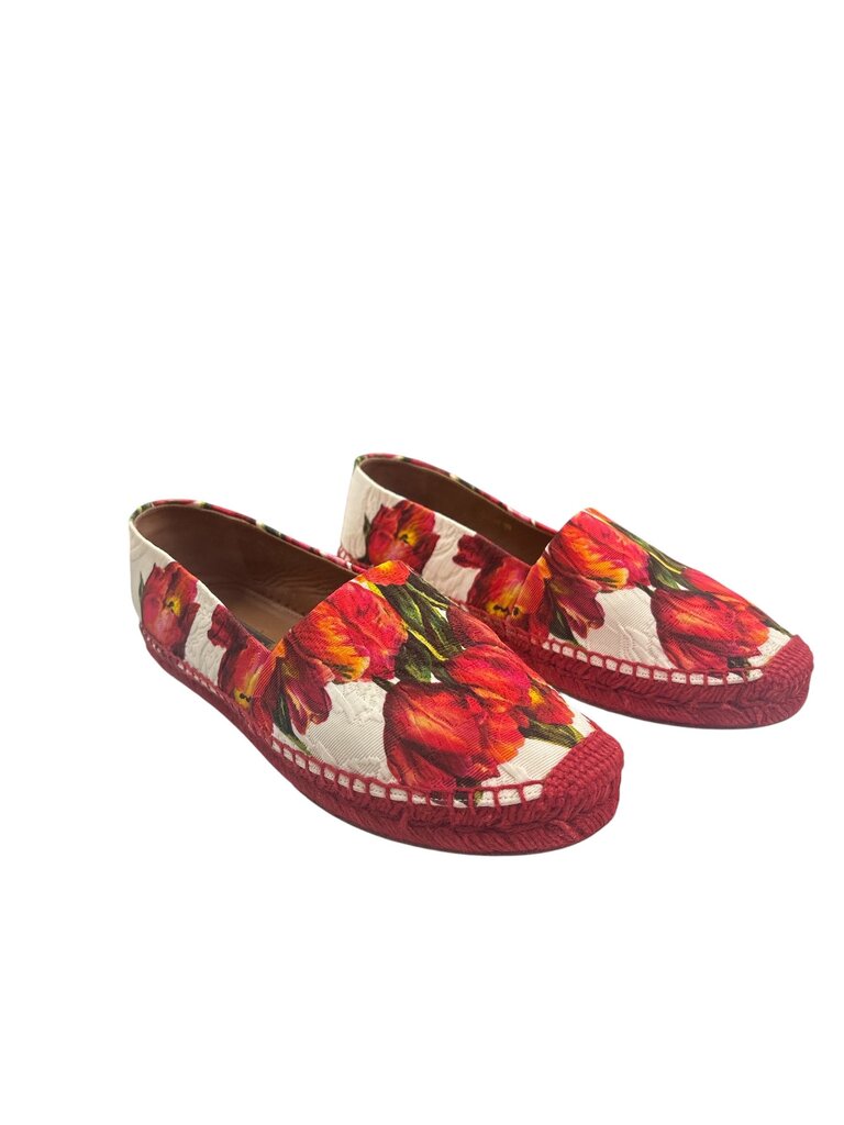 Dolce and Gabbana (39) Red and Orange Espadrilles