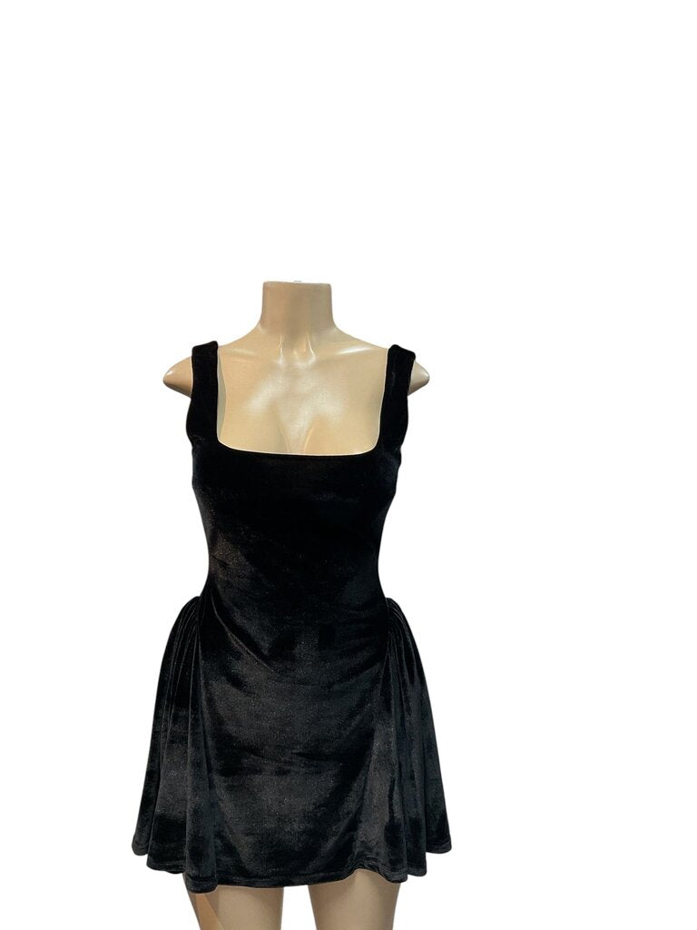 White Fox (Small) Velour Strappy Dress