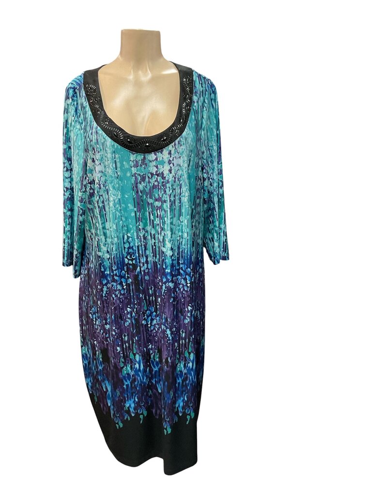 Catherines (1X) Green 3/4 Dress