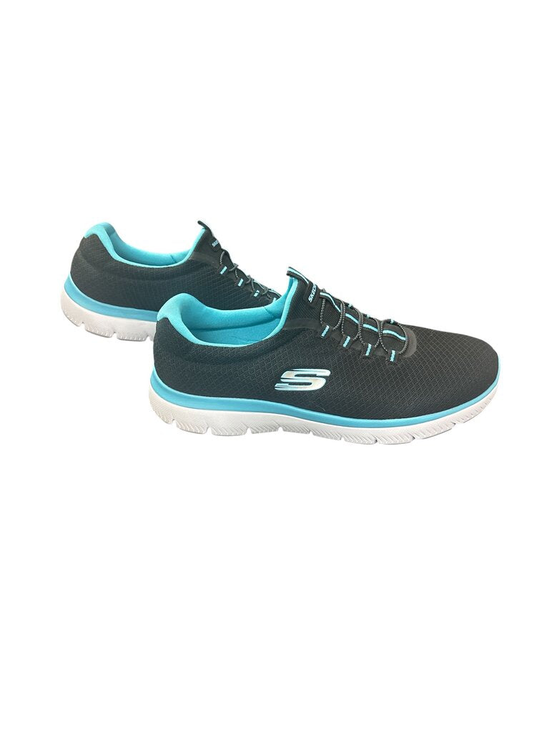 Skechers (10) Black and Blue Sneakers