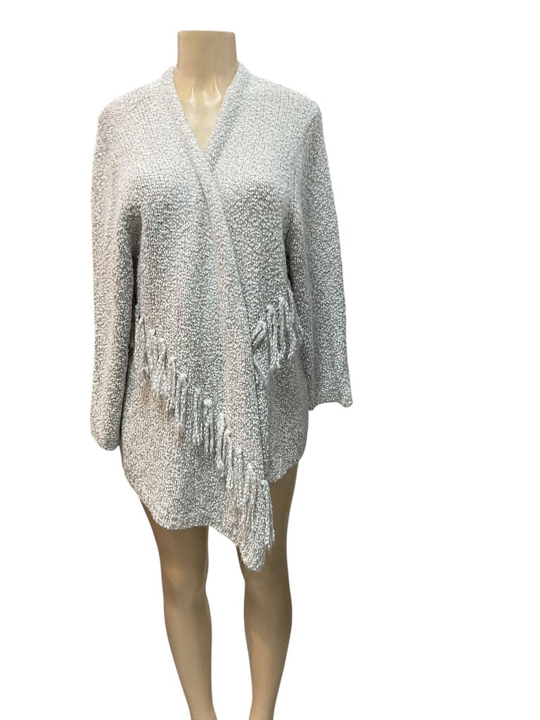 Alfred Dunner (1x) Grey Cardigan Open