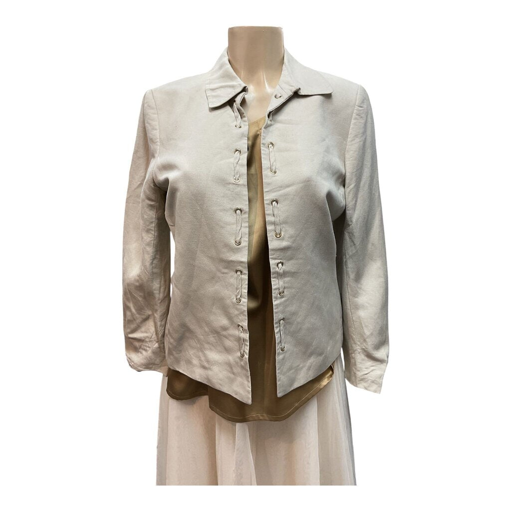 Alex Marie (8) Tan Linen Blazer