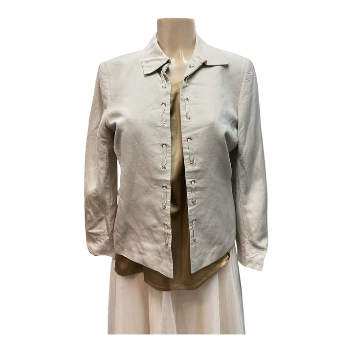 Alex Marie (8) Tan Linen Blazer