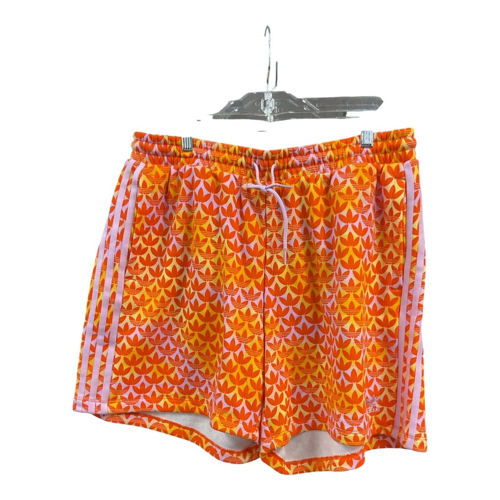 Adidas (XL) Orange Printed Shorts