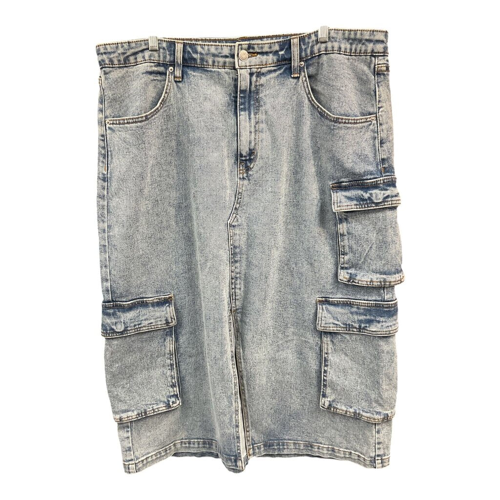 Forever 21(1X) Denim Midi Skirt