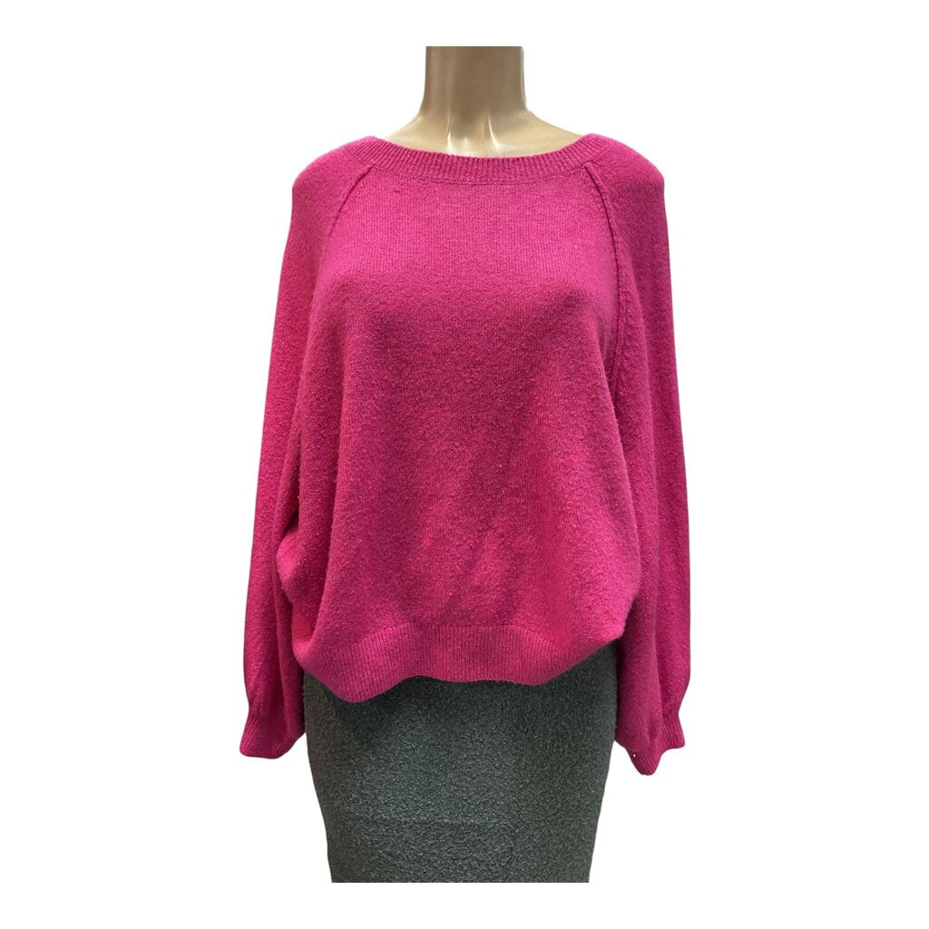 Vince Camuto (Large) Hot Pink L/S Sweater