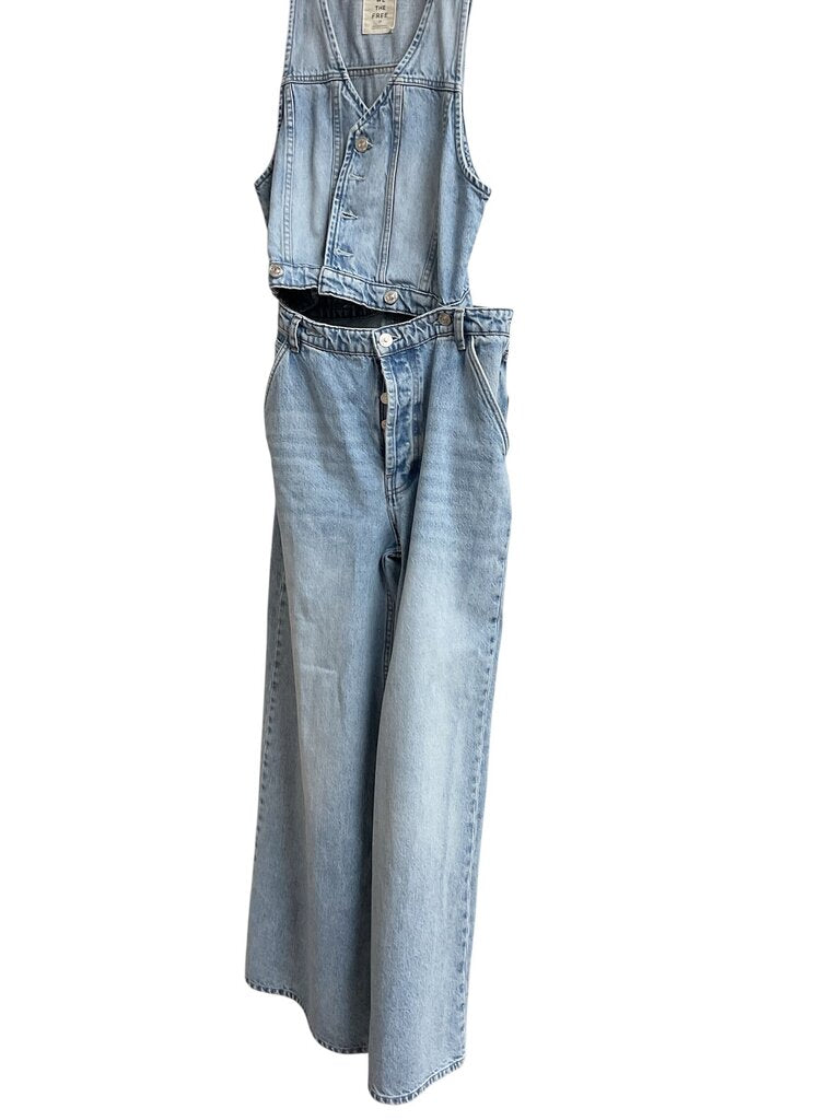 We the Free (27) Open Midriff Overall Romper
