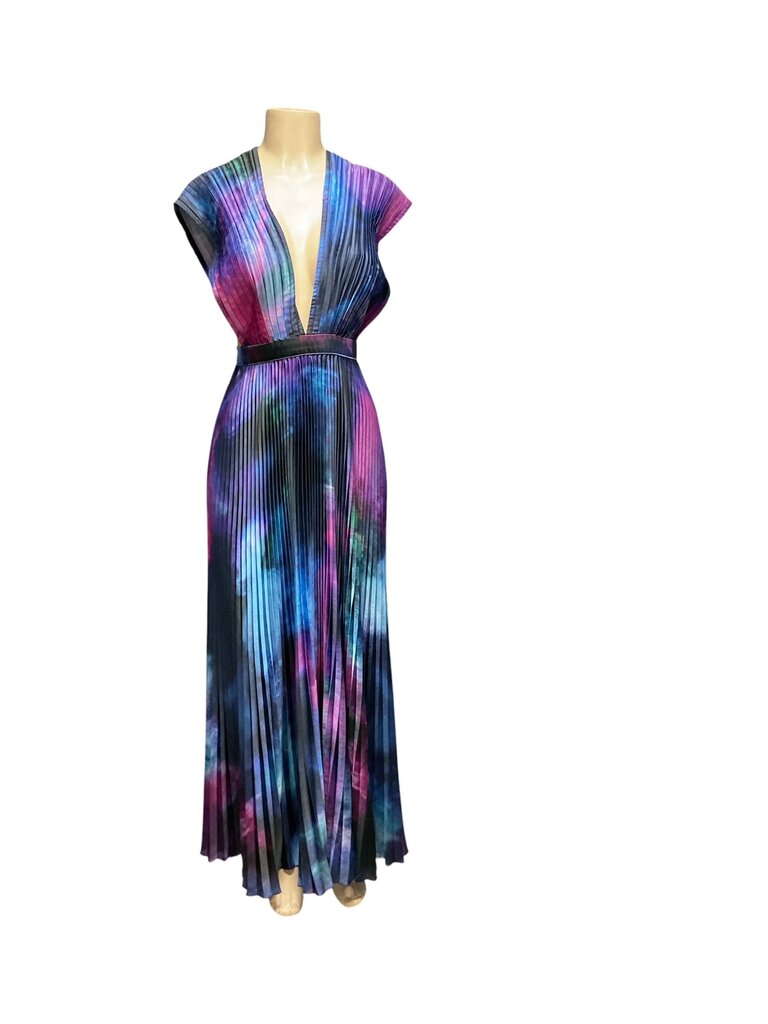 Lidee (8) Woman Purple and Magenta Sleeveless Dress