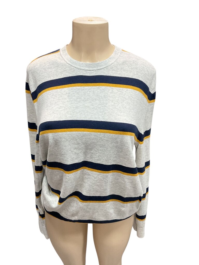 Gap (Med) Blue/Yellow LS Crew neck Sweater