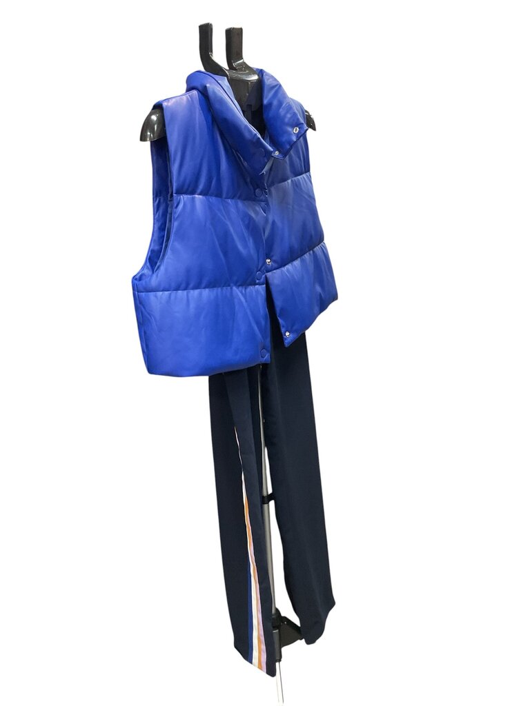 Love Tree (Large) Blue Pleated Midi Vest