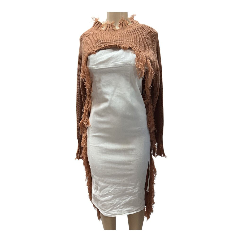 Hot and Delicious (Small) Camel Hi Low Sweater