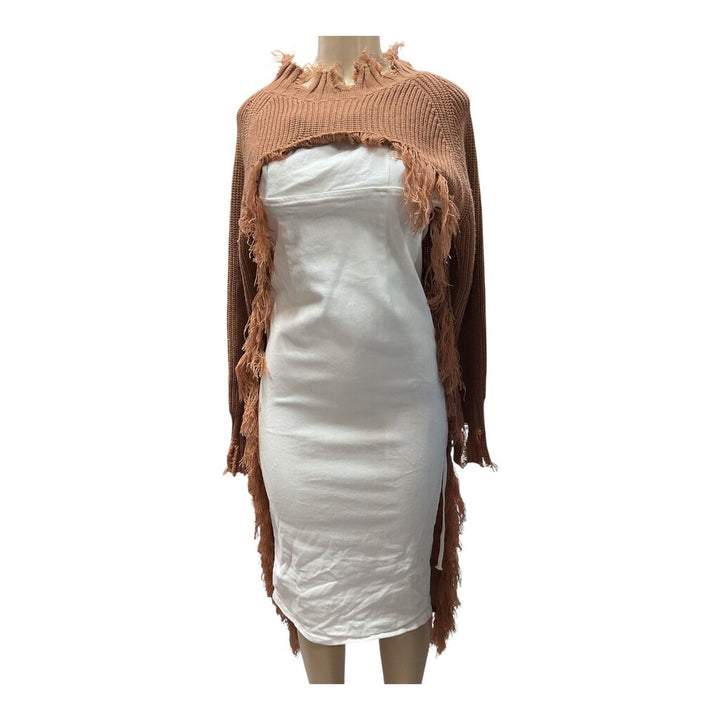 Hot and Delicious (Small) Camel Hi Low Sweater
