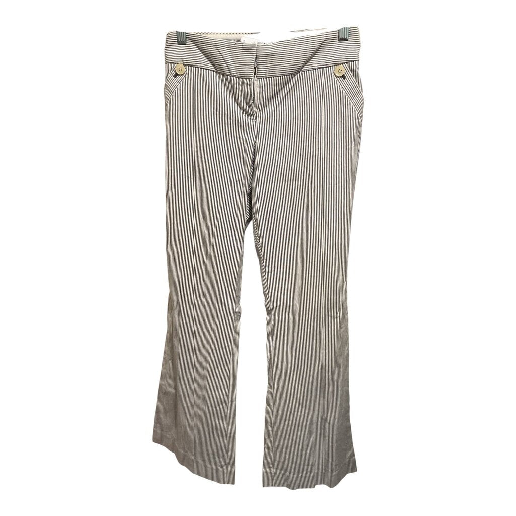 The Limited (10) Drew Fit Grey Striped Pants
