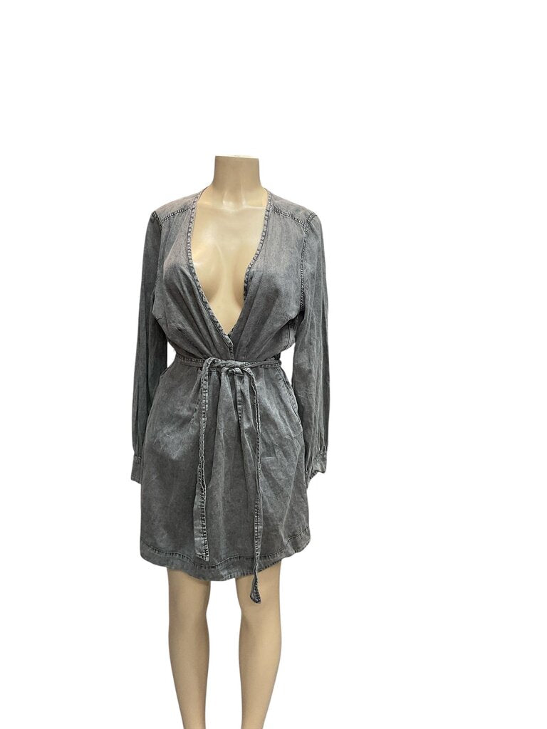Who What Wear (Large) Grey Midi Dress