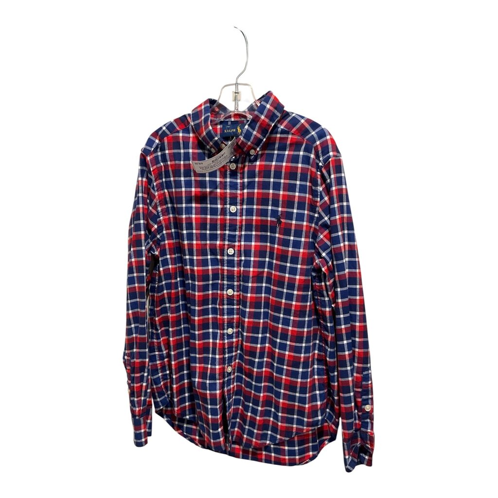 Ralph Lauren (10-12) Red and Blue Plaid LS Button Down