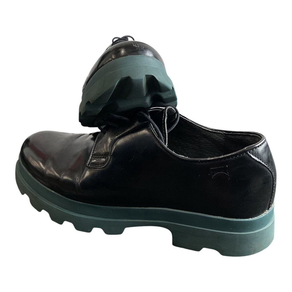 Camper (39-8.5) Black High Sole Casual Shoe