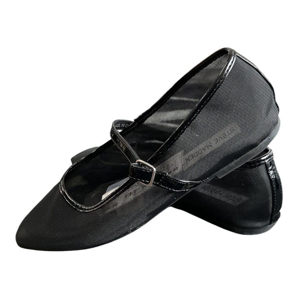 Steve Madden (7.5) Black Mesh Ballerina Flat