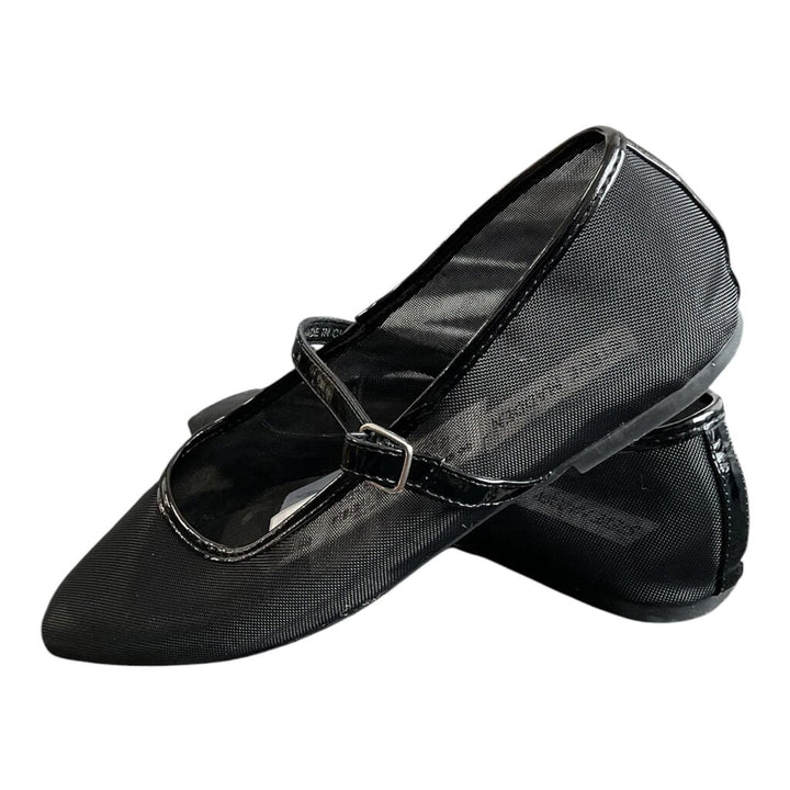 Steve Madden (7.5) Black Mesh Ballerina Flat