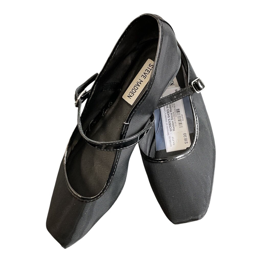 Steve Madden (7.5) Black Mesh Ballerina Flat