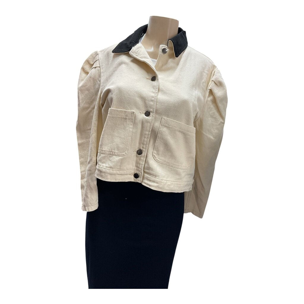 Nasty Gal (2) Cream Button Down Jacket