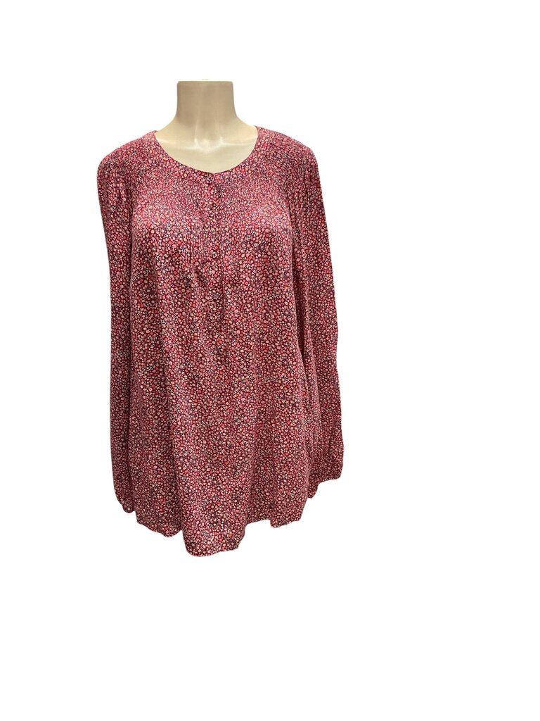 Croft and Barrow (2X) Orange Floral Blouse
