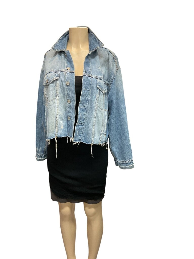 Boyish (Med) Cropped Rugged Denim Jacket