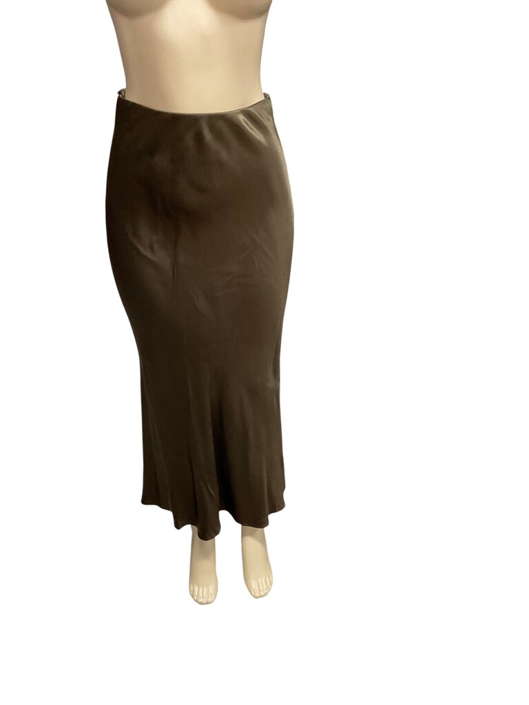 Rails (Small) Brown Satin Skirt