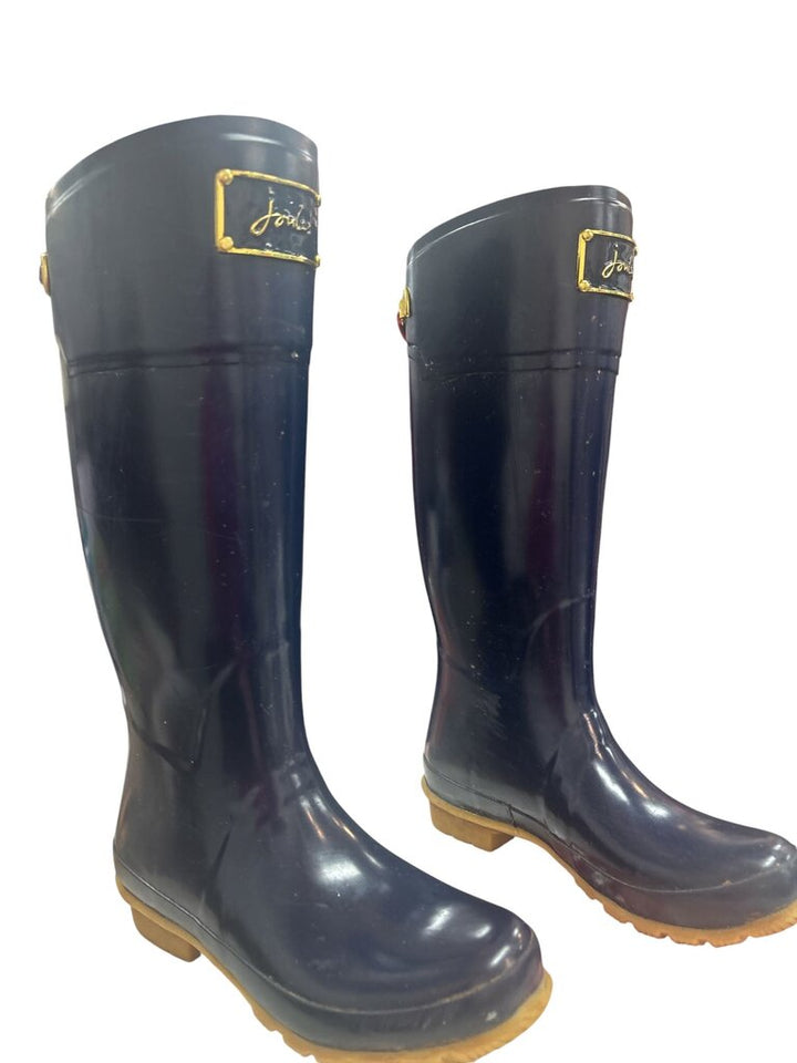 Joules (8) Blue Women's Glossy Rain Boat