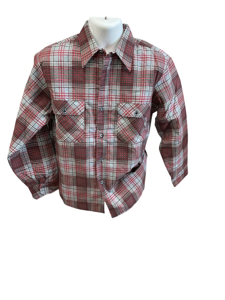 Fieldmaster (Large) Red and Grey Plaid Thick Jacket