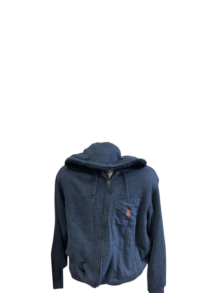 Coleman (Large) Blue Fleece Lined Hoodie