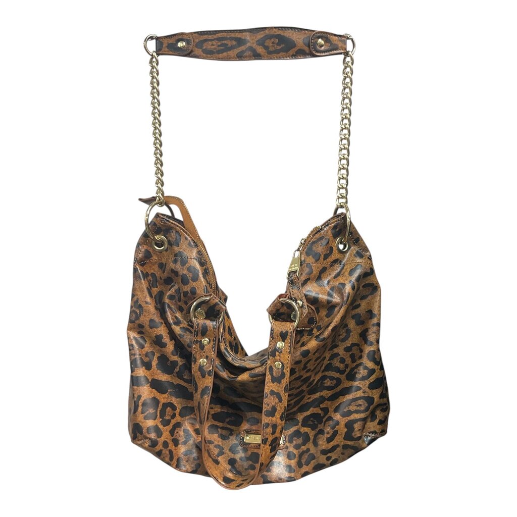 Steve Madden Brown Printed Shoulder Bag