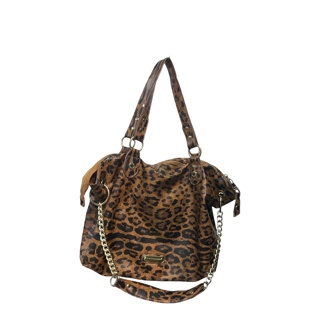 Steve Madden Brown Printed Shoulder Bag