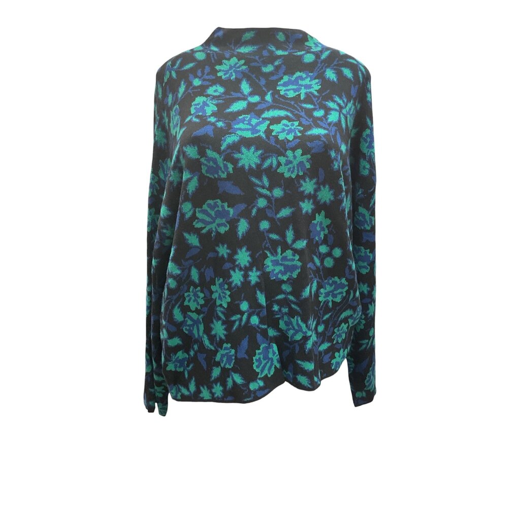 Ann Taylor (XXL) NEW Green and Black Crew Neck Sweater