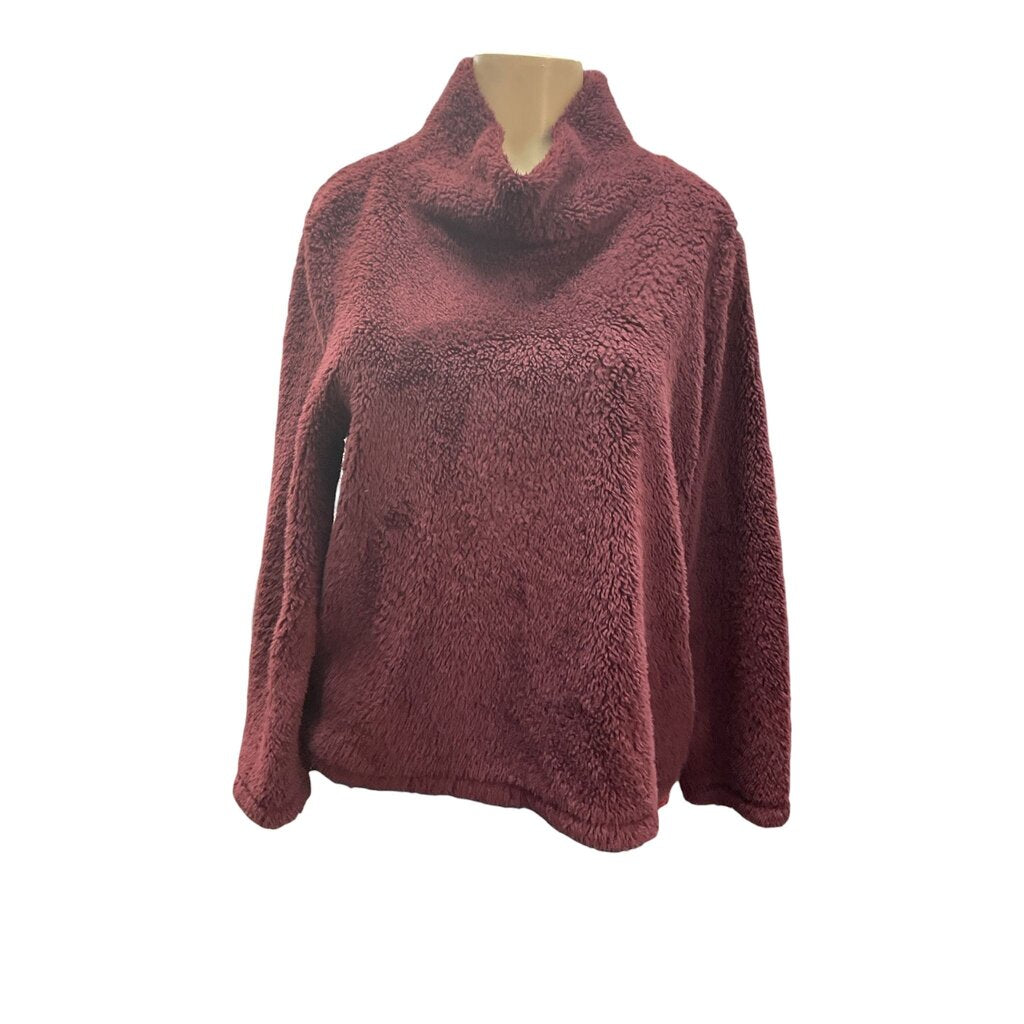 MOW (Large) Burgundy Fuzzy Sweater