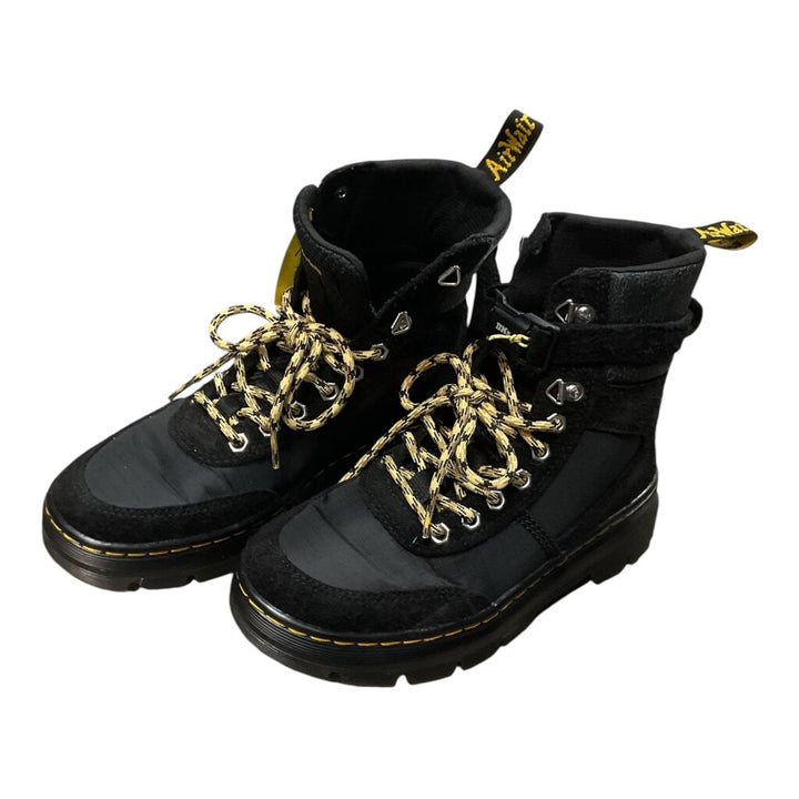 Dr. Martens (W 7) Black and Yellow Lace Combat
