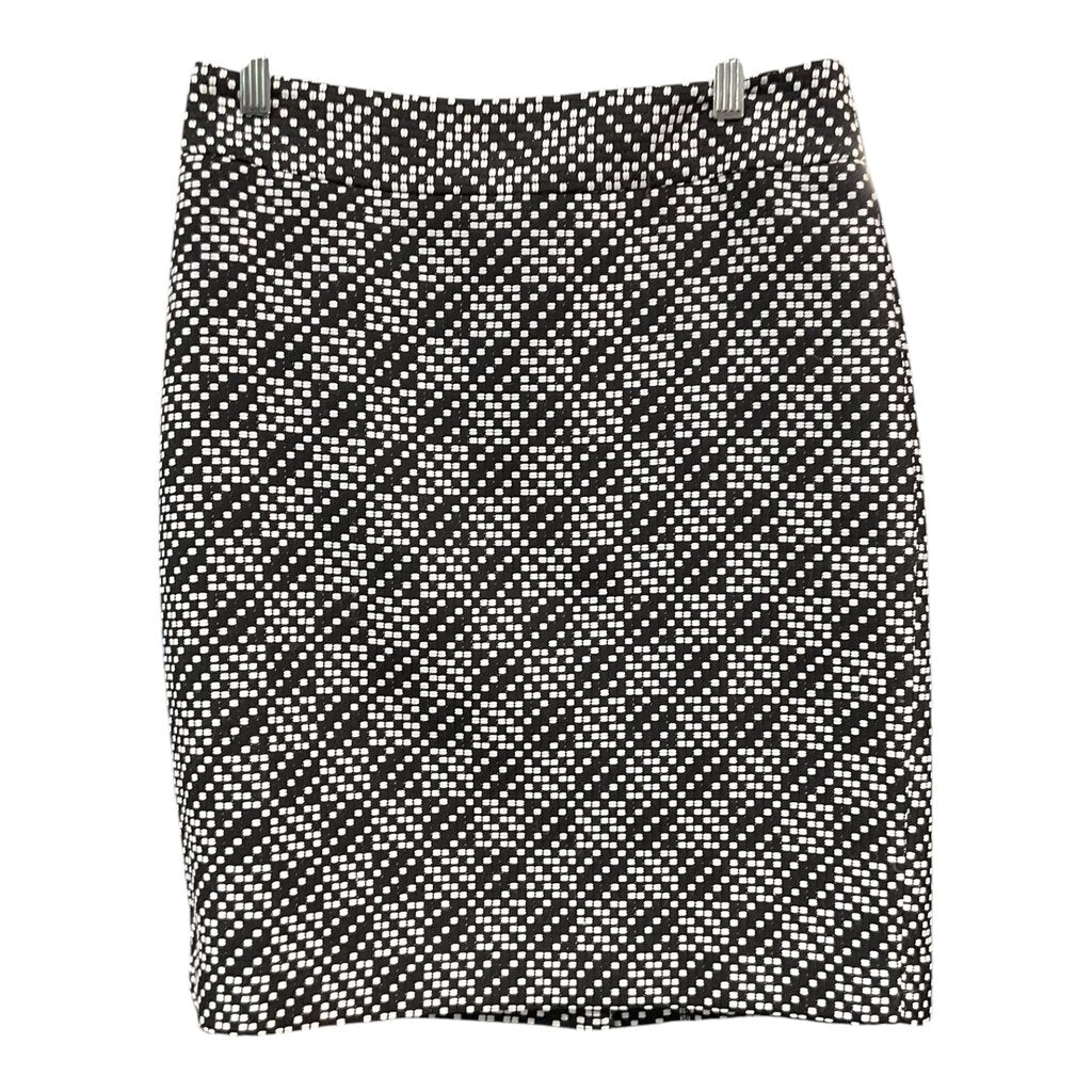 Ann Taylor (4) Black and White Wool Skirt