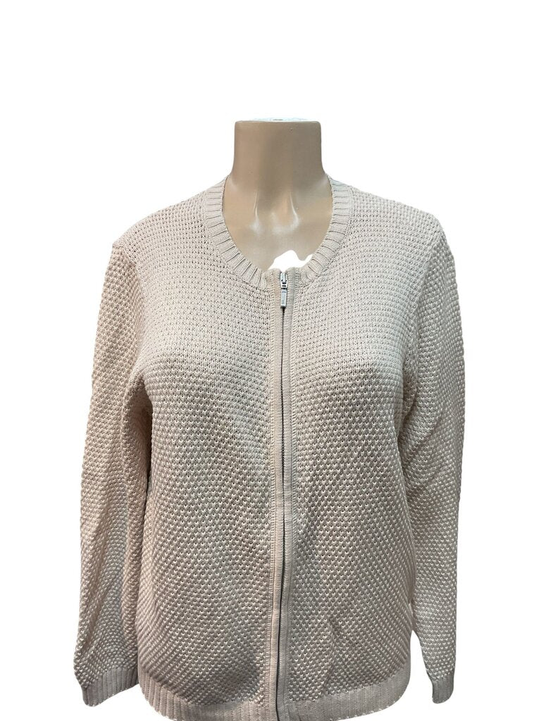 Croft and Barrow (XL) Tan Zippered Sweater