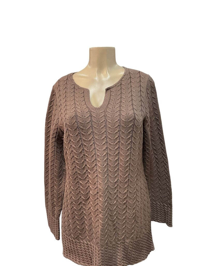 Style and Co (XL) Brown LS Sweater
