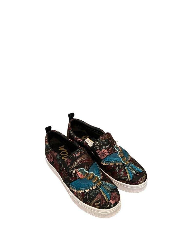 Sam Edelman (9.5) Dirty Black Bird Print