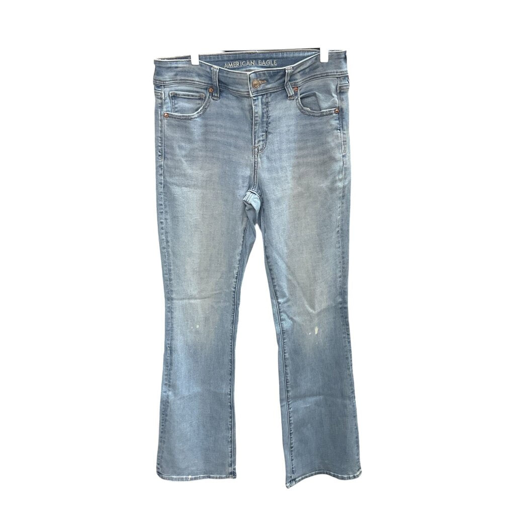 Ameican Eagle (10) Denim Jeans w/Frayed Bottom