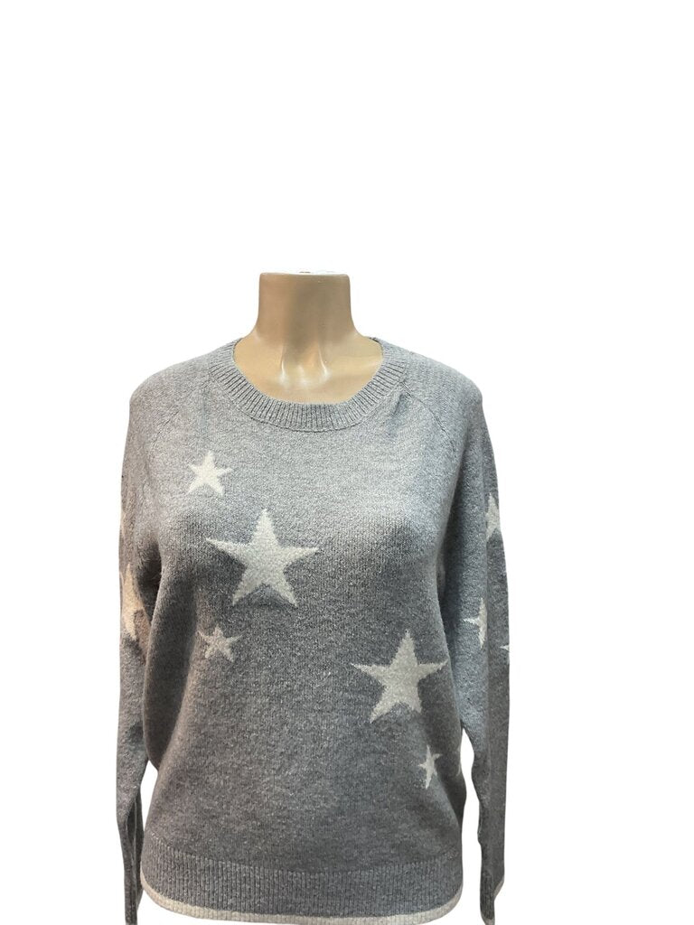 Erika (XL) NEW Grey Star Intarsia Sweater