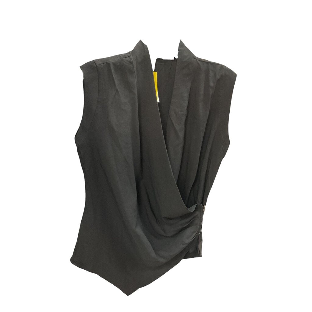 Doe and Rae (Med) Black Open Vest Sleeveless