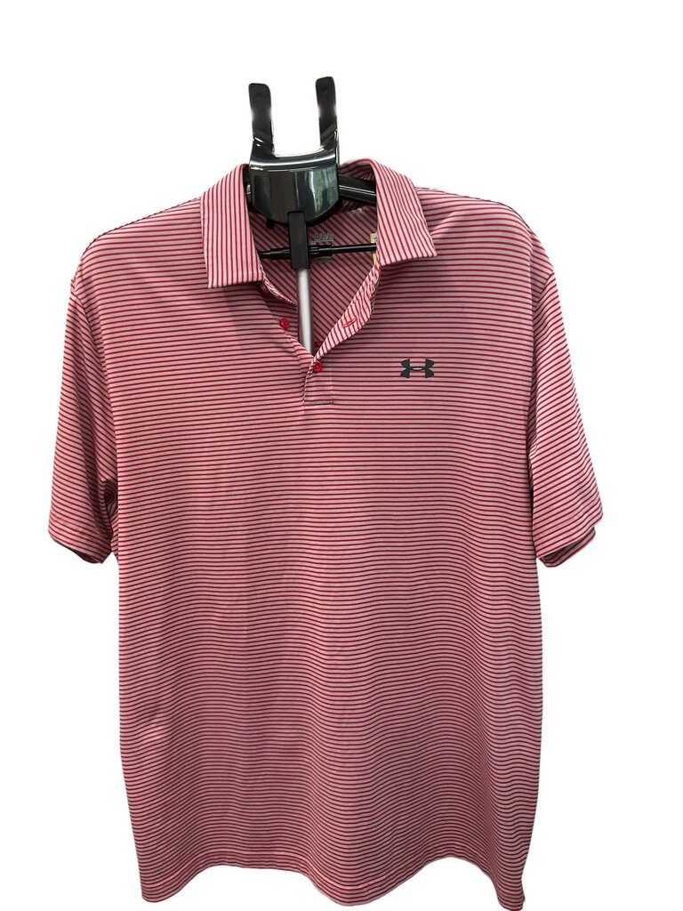 Under Amour (XL) Red and Grey Polo SS