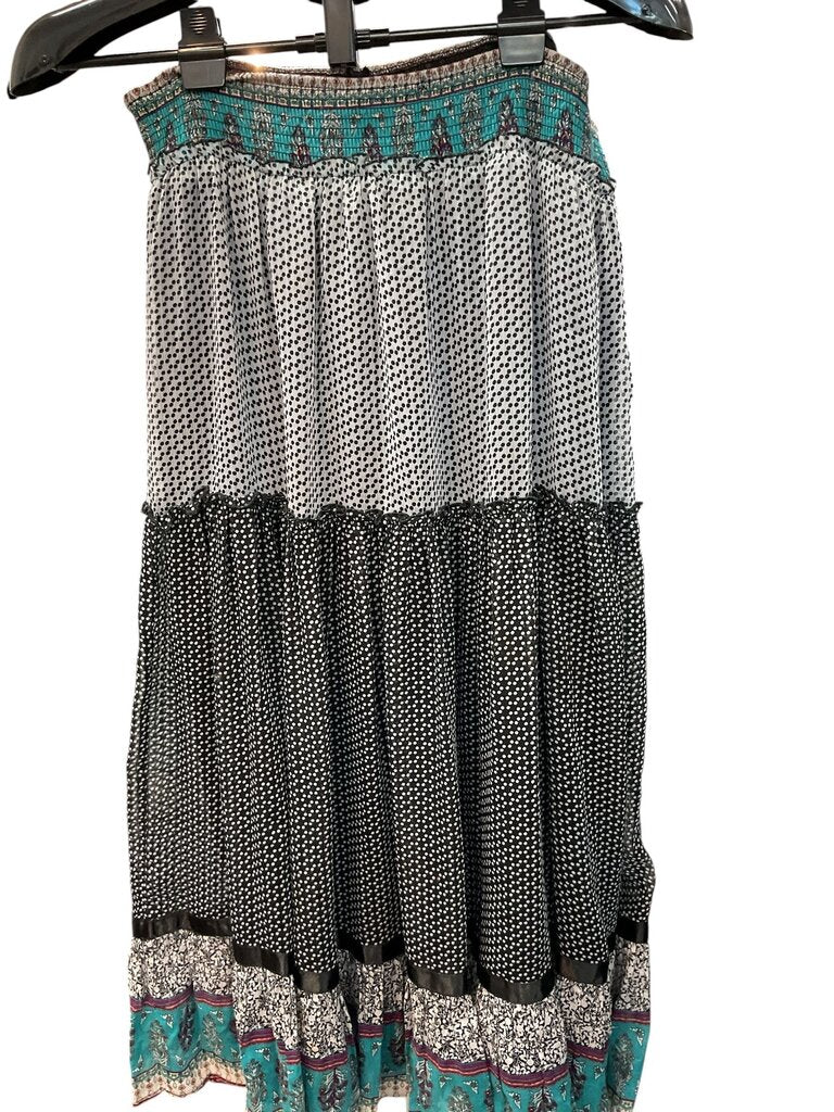 Lapis (Large) Spotted Flowy Skirt w/Waistband