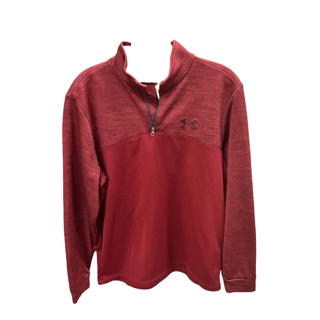 Underarmour (Med) Burgundy Quarter Zip LS Men's