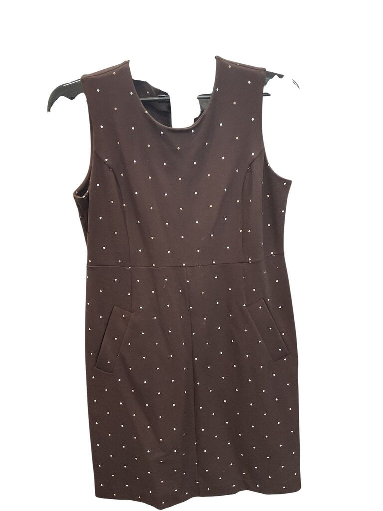 Lands End (10p) Sleeveless Polka Dot Dress