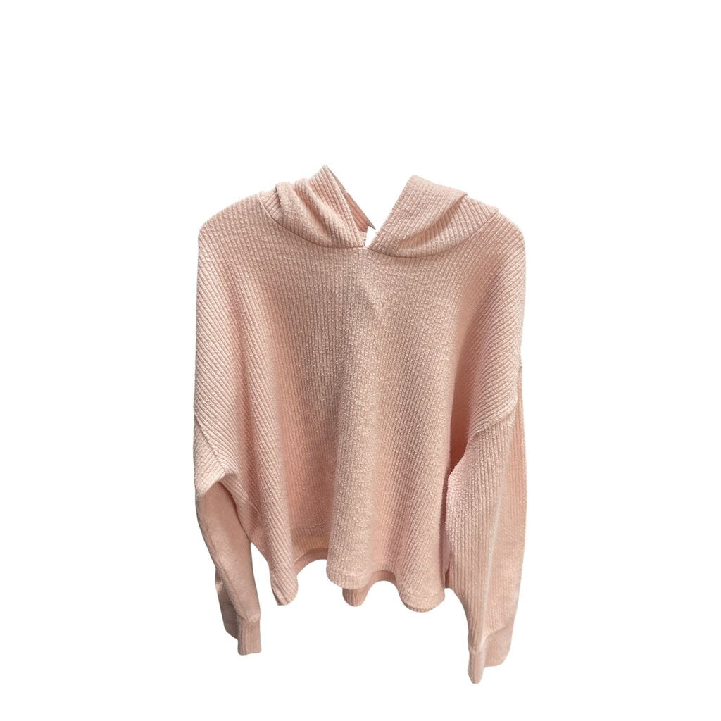 Old Navy (L-10-12) Pink Hooded LS Shirt